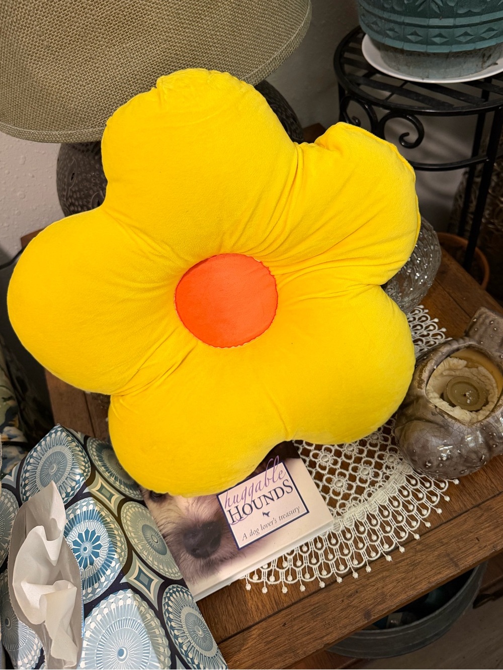 PRETTY SUMMER FLOWER THROW PILLOW